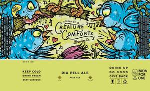 Creature Comforts Brewing Company Ria Pell Ale March 2020