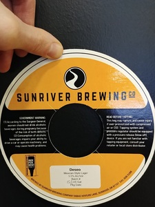 Sunriver Brewing Co. Deseo Mexican-style Lager March 2020