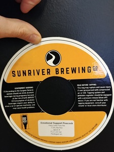 Sunriver Brewing Co. Emotional Support Peacock Hazy India Pale Ale
