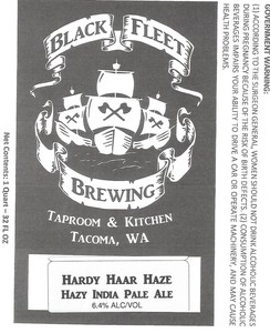 Black Fleet Brewing Hardy Haar Haze Hazy India Pale Ale