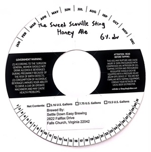 Settle Down Easy Brewing The Sweet Scoville Sting Honey Ale March 2020