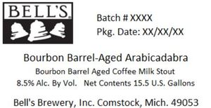 Bell's Bourbon Barrel-aged Arabicadabra March 2020