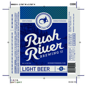Rush River Brewing Co Light Beer