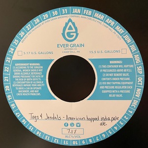 Ever Grain Brewing Co. Togs & Jondals