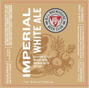 Bj's Imperial White Ale March 2020