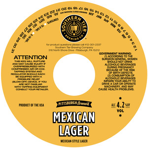 Southern Tier Brewing Company Mexican Lager