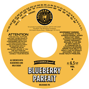 Southern Tier Brewing Co Blueberry Parfait March 2020