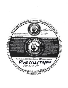 One Legged Pheasant Brewery Plum Crazy Tripper