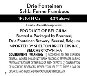 Drie Fonteinen Svhl: Ferme Framboos March 2020