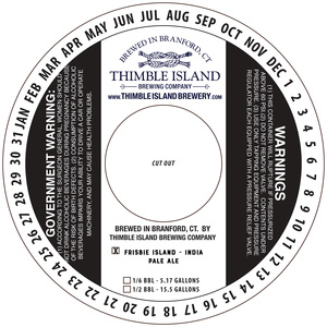 Thimble Island Brewing Company Frisbie Island