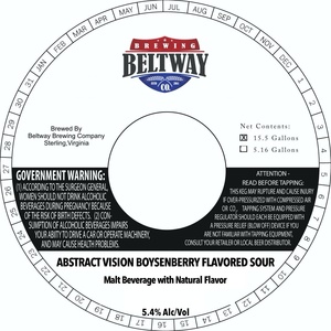 Beltway Brewing Company Abstract Vision Boysenberry Flavored Sour