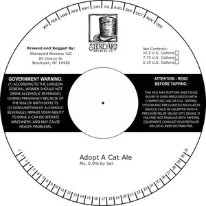 Stoneyard Brewing Co. Adopt A Cat Ale March 2020