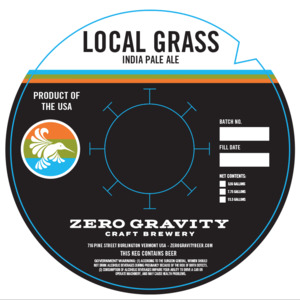 Zero Gravity Craft Brewery Local Grass