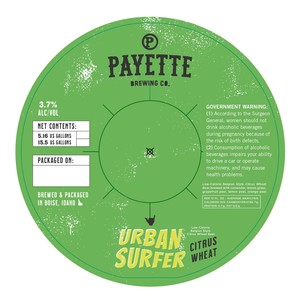 Urban Surfer Citrus Wheat Low-calorie Belgian Style Citrus Wheat Beer March 2020