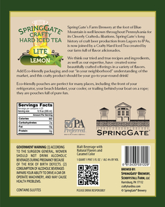 Springgate Crafty Hard Iced Tea Lite Lemon