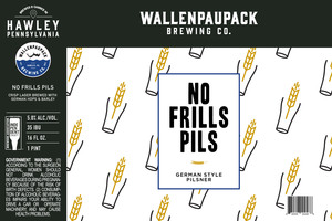 Wallenpaupack Brewing Co No Frills Pils