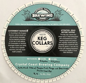 Crystal Coast Brewing Company Salty Wind Gose W/ Passion Fruit, Mango And Blood Orange