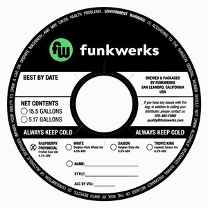 Funkwerks Raspberry Provincial March 2020