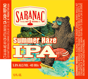 Saranac Summer Haze March 2020