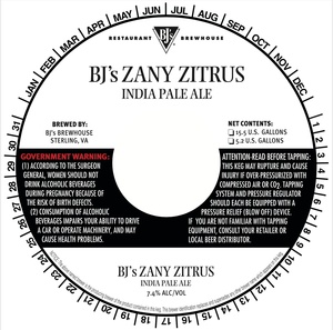 Bj's Brewhouse Bj's Zany Zitrus March 2020