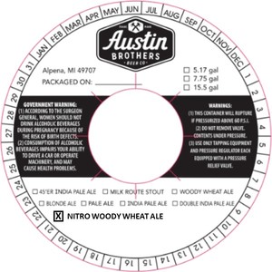 Austin Brothers Beer Co Nitro Woody Wheat March 2020