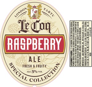 Le Coq Raspberry Ale March 2020