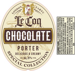 Le Coq Chocolate Porter March 2020