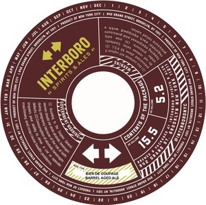 Interboro Spirits & Ales Bier De Coupage March 2020
