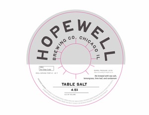 Hopewell Brewing Table Salt