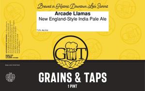 Grains & Taps Arcade Llamas