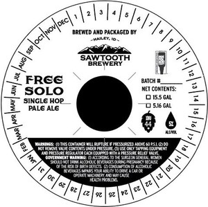 Free Solo Single Hop Pale Ale March 2020