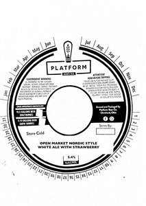 Platform Beer Co. Open Market Nordic Style White Ale W/ Strawberry