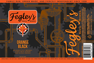 Fegley's Brew Works Orange Black March 2020