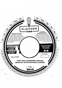 Platform Beer Co. Tart Fizz Tangerine Limeade