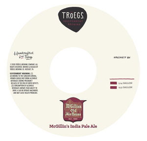Troegs Mcgillin's India Pale Ale March 2020
