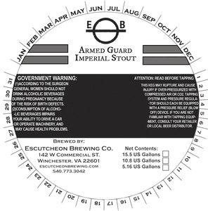 Escutcheon Brewing Co. Armed Guard Imperial Stout