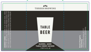Barrel Aged Table Beer Saison May 2020