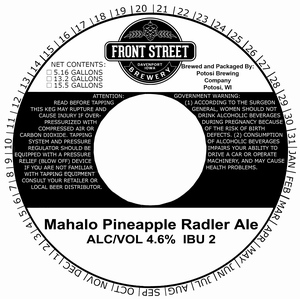Front Street Brewery Mahalo March 2020
