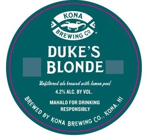 Kona Brewing Co. Duke's Blonde March 2020