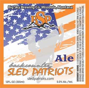 Big Sky Brewing Co. Bsp Ale March 2020