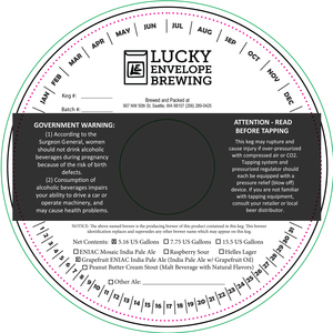 Lucky Envelope Brewing Grapefruit Eniac India Pale Ale