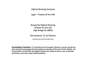 Highrail Brewing Company 
