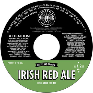 Southern Tier Brewing Company Irish Red Ale