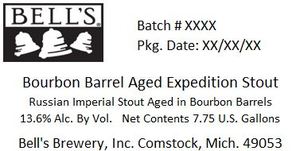 Bell's Bourbon Barrel Aged Expedition Stout March 2020