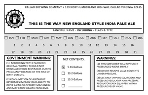 Callao Brewing Co. This Is The Way New England Style India Pale Ale March 2020