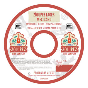 Zolupez Lager Mexicano March 2020