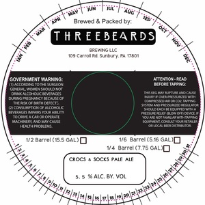 Three Beards Brewing LLC Crocs & Socks Pale Ale