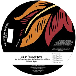 Allagash Brewing Company Maine Sea Salt Gose March 2020