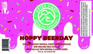 Hoppy Beerday 5th Anniversary Imperial Cherry Plum Milkshake New England India Pale Ale 