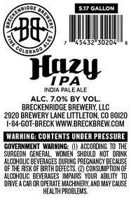 Breckenridge Brewery, LLC Hazy IPA